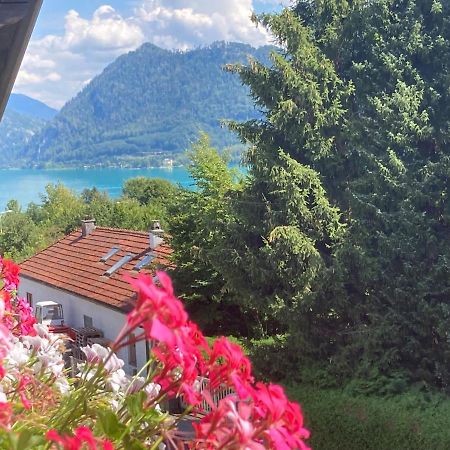 Ferienwohnung Mit Seeblick, Unterach Am Attersse ウンターアッハ・アム・アターゼー エクステリア 写真